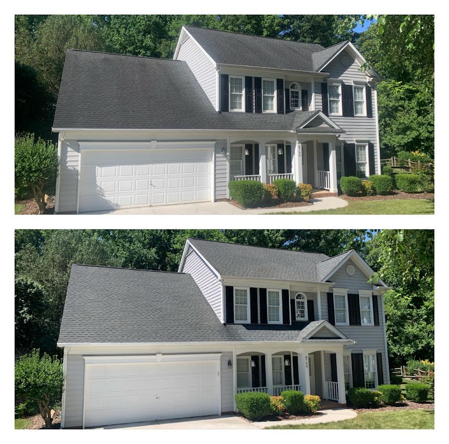 Roof Washing in Huntersville, NC | Soft Wash Roof Cleaning by Green Side Pro Wash